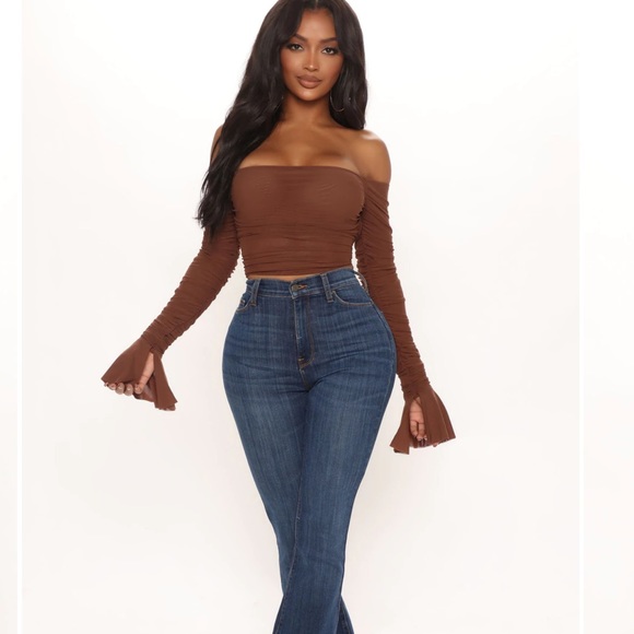 Fashion Nova Don’t Mesh Up Ruched Top NWT - Picture 2 of 7